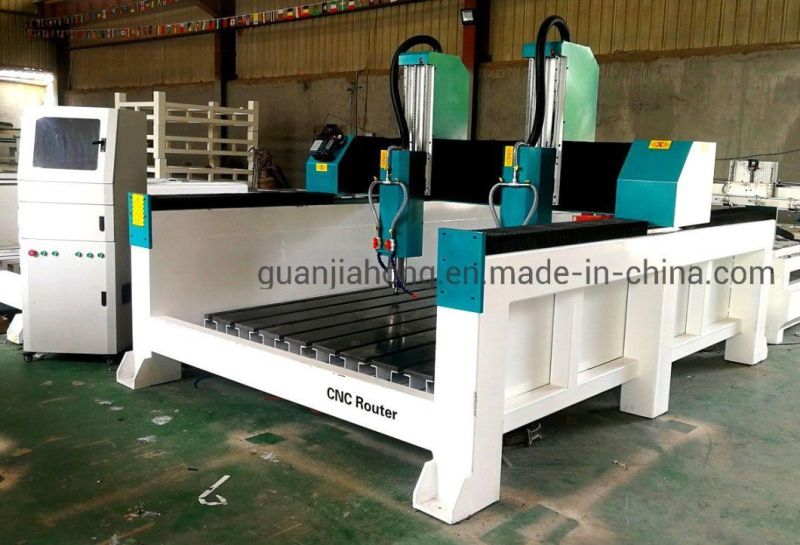1625 2 Heads 2 Spindles Heavy Duty Stone CNC Router