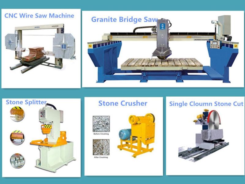 Automatic Bridge Cutting Saw Machine for Marble Granite Countertop Sink Hole Cutting Machine and CNC Milling Block Into Slabs (HQ600)