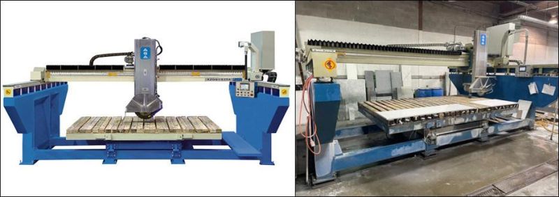 Premium Granite Bridge Saw with 45 Miter Cut for Countertops Cutting (XZQQ625A)