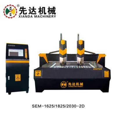 Planar Stone Granite Marble Two Spindles Carving Machine (REEFON)