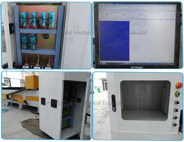 Double Z-Axis Double Heads Stone CNC Carving Machine with Steel Table