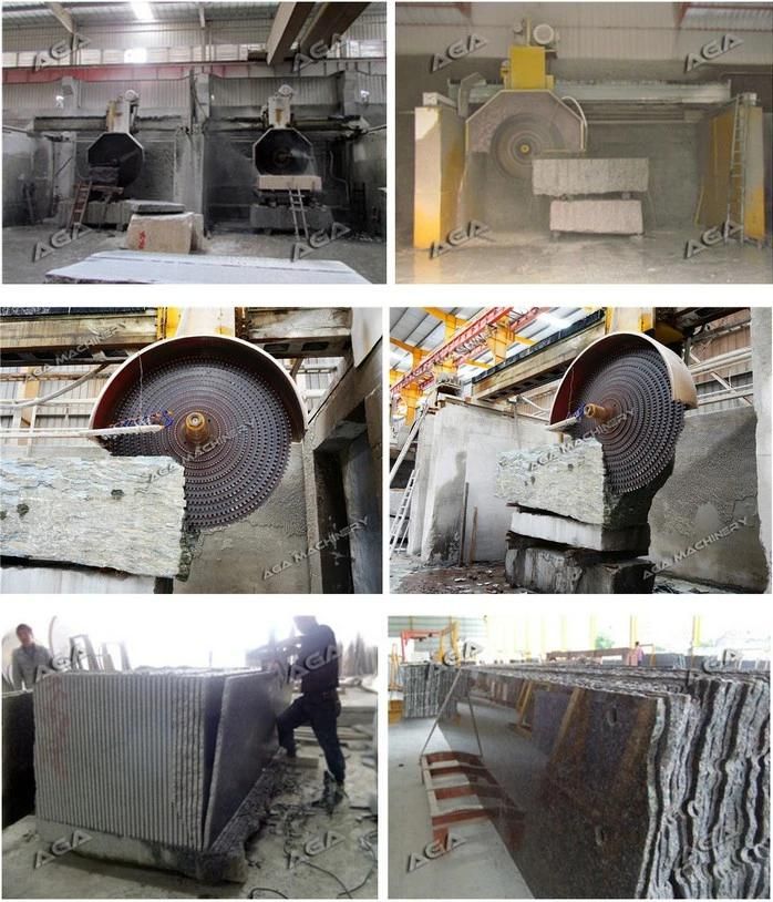 Automatic Stone Cutting Machine Block Saw Cutting Granite Marble Slabs with Multi Blades (DQ2200-2500-2800)