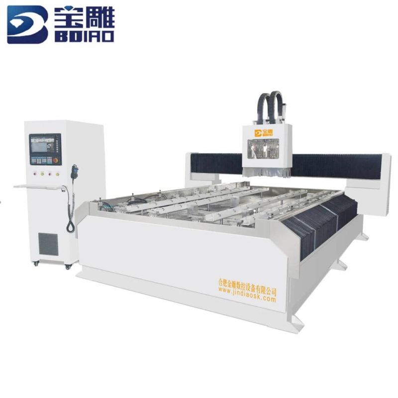 Bd1630 Stone CNC Machine Used in Quartz Stone with Engineering Plastic Working Table for Wash Basin Grinding