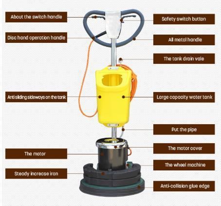 Granite Staircase Cleaning Machine Used Refurbishing Crystal Surface Marble Porcelain Stone Treatment