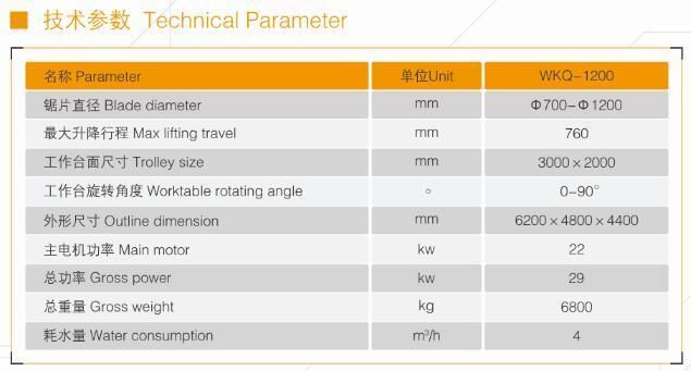 Medium Size Bridge Cutter Stone Block Cutting Machine