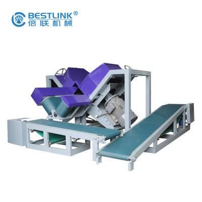 Dual Blade Thin Stone Veneer Flats and Corners Cutting Saw Machine
