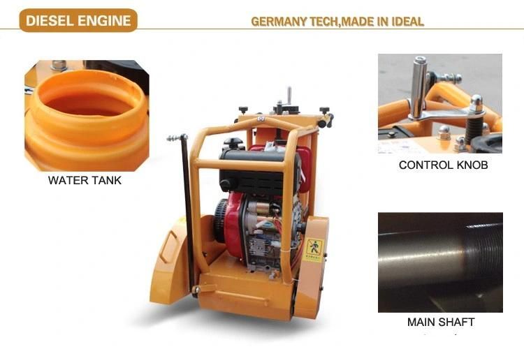Q500b 13HP 180mm Concrete Cutting Machine Gasoline Diesel Good Price Road Cutter for Construction