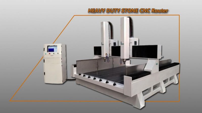 Double Heads Double Spindles Stone, Marble, Granite CNC Router