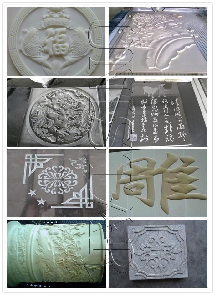 The Best Quality CNC Stone Engraving Machine/CNC Stone Router for Stone/Advertising/Handicrafts