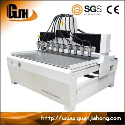 Dt1813-10 Wood Acrylic Plastic Multi-Spindle Woodworking Machinery CNC Router Machine