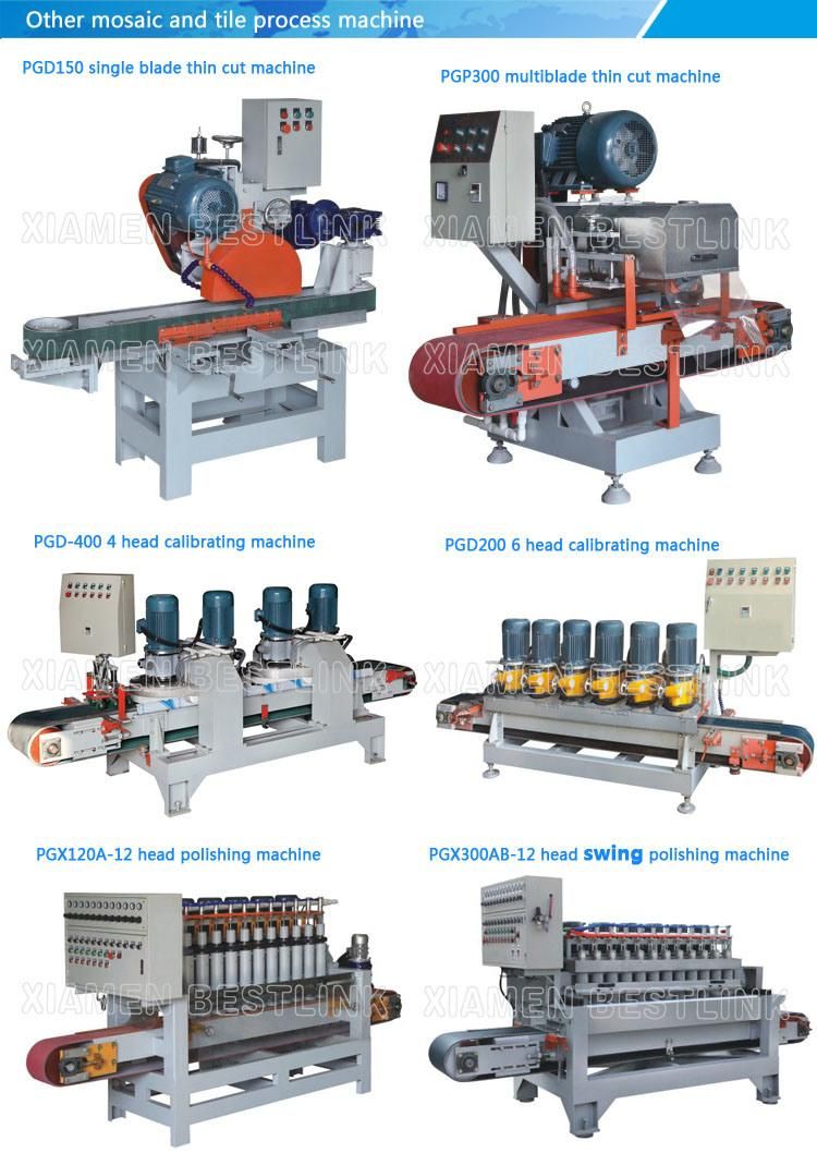 Four Head Stone Tiles and Mosaic Calibrating Machine