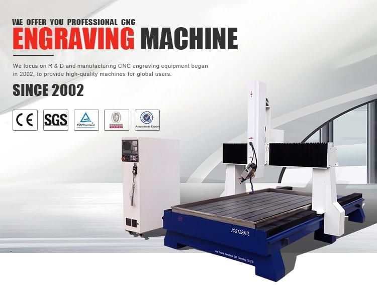 3D Sculpture Stone Engraving Machine with Spindle Rotate 0-180 Degree
