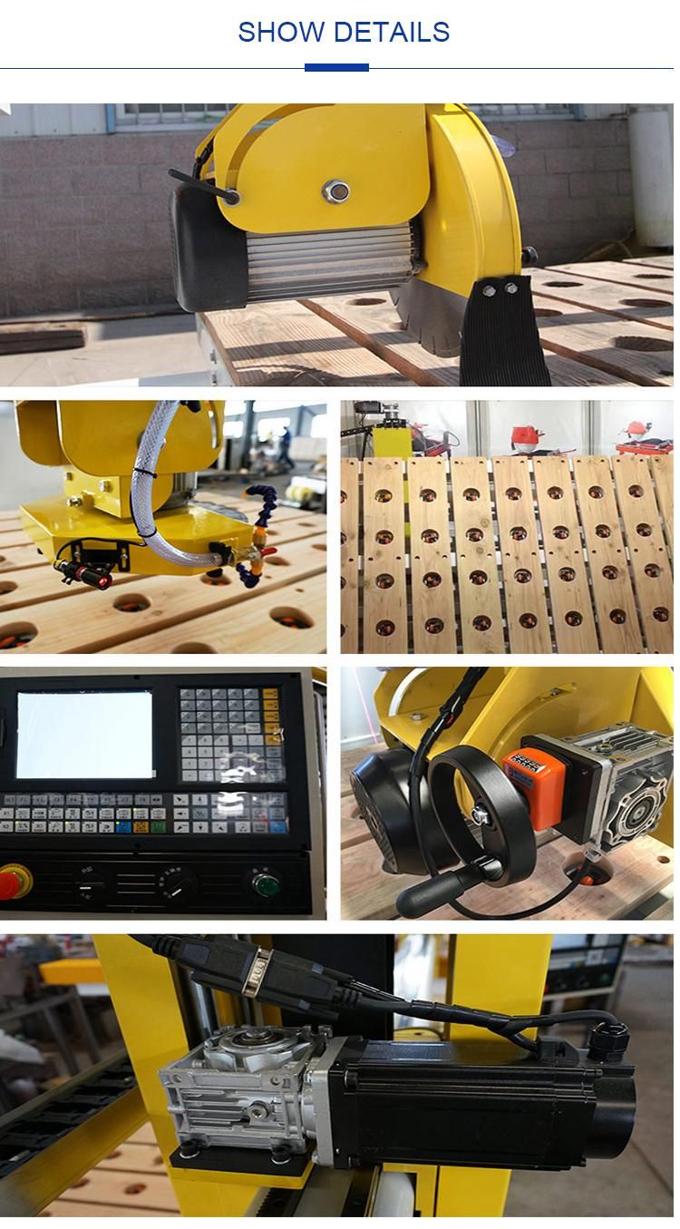 Bridge Cutting Kitchen Countertops Edge Polishing Stone CNC Router 4 Axis 5 Axis Stone Granite Engraving Cutting CNC Bridge Saw Machine