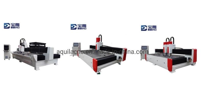 Multi Heads CNC Stone Machine/Atc Tools Changes CNC Stone Machining Center/CNC Stone Engraving Machine for 3D Stone Sculpture and 2D Stone Relief 1325 1825 2030