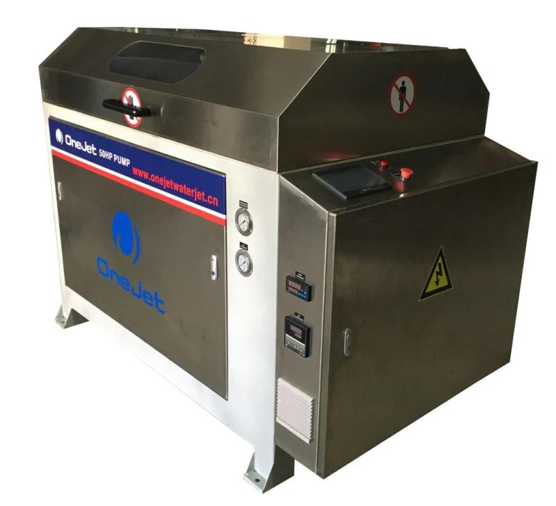 Onejet Waterjet Cutting Machine with Kmt H2O Jet50 Pump