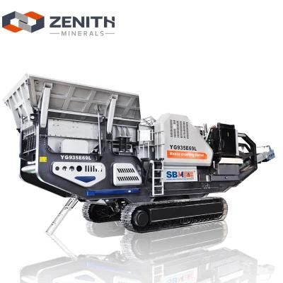 Ce&ISO Proved Construction Mobile Stone Crusher Crawler Tracked