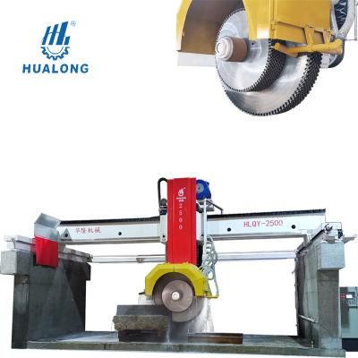 Bridge Type Hydraulic up and Down Multi Disc Marble Granite Stone Cutting Machine for Slabs Cutting Stone Saw Hlqy-2500
