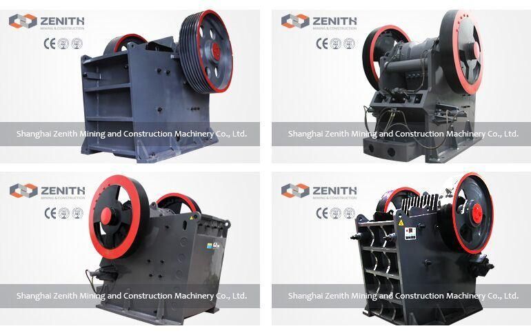 Zenith Stone Jaw Crusher with Capacity 20-800tph