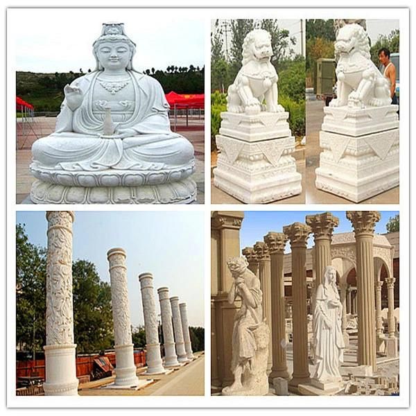 Special for Big Stone Sculpture, Figure, Buddha Statue CNC Carving Machine 5D 4D, with Vertical Ratory and Saw Milling Unit