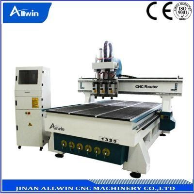 Woodworking CNC Router Two Spindle Atc with Rotary Axis