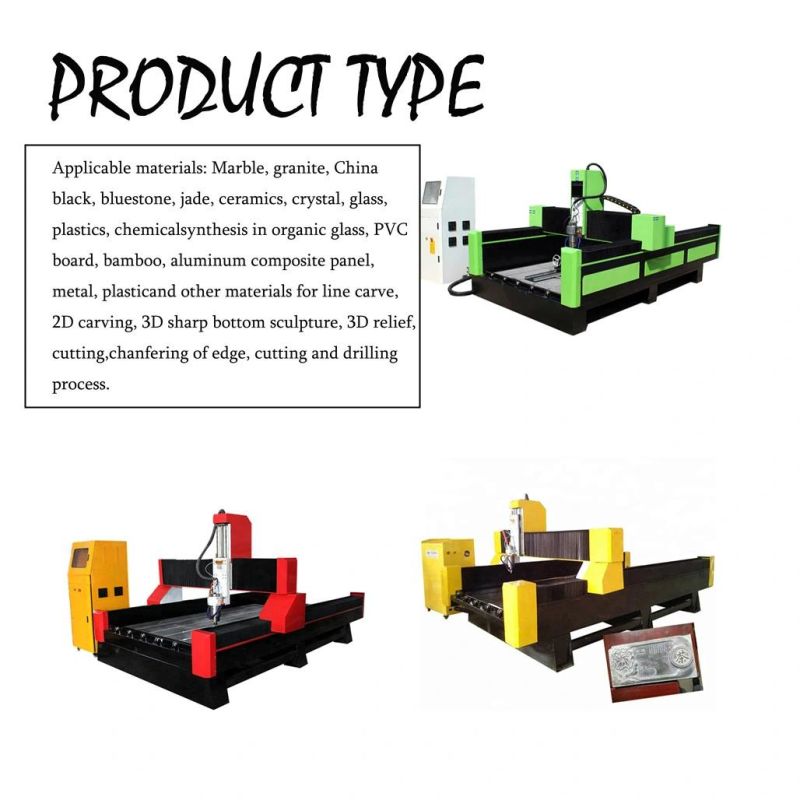 Gd1825 Stone Marble Granite Tombstone Headstone Cutting Carving Engraving CNC Machine