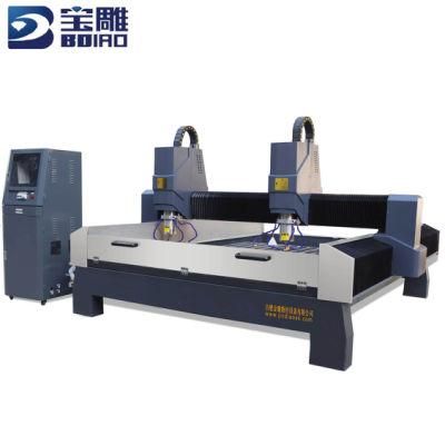 Standard Quality Bd1325b Double Spindle Stone CNC Cutting