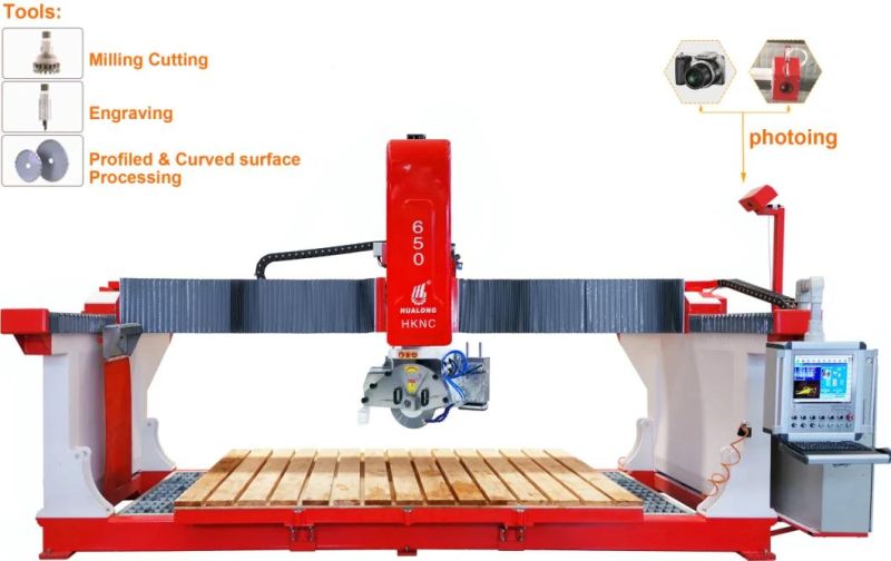 China Italy Cooperation 5 Axis CNC Stone Sawing Machine with Vacuum Lifter