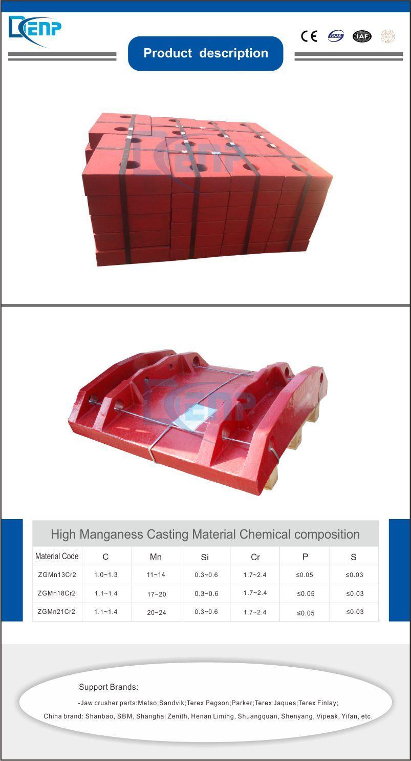 Denp Impact Crusher Spare Plate Liner