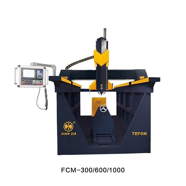 Fcm-300/600-1000 4axis Column Stone Carving Machine