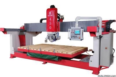 Hualong Factory Price Hlsq-450 Laser Cutting Machine for Sale Stone Bridge Saw for Marble, Granite Slab Tiles