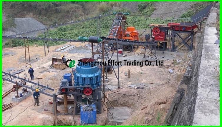 Stone Crushing Line Used for Granite Quarry with 10-100 Tph
