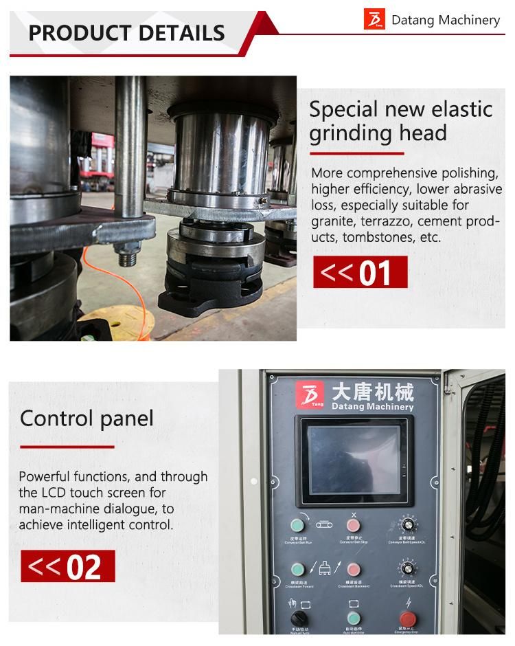 Multi-Heads Automatic Continuous Polishing Machine Mable &Granite Machine Manufacturer