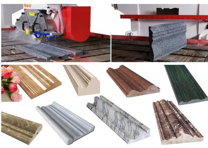 Hualong Stone Machinery Hlsq-650 Granite Marble Bridge Saw Full Automatic High Efficiency Head and Table Rotation 360 Degree Stone Bevel Cutting Machine