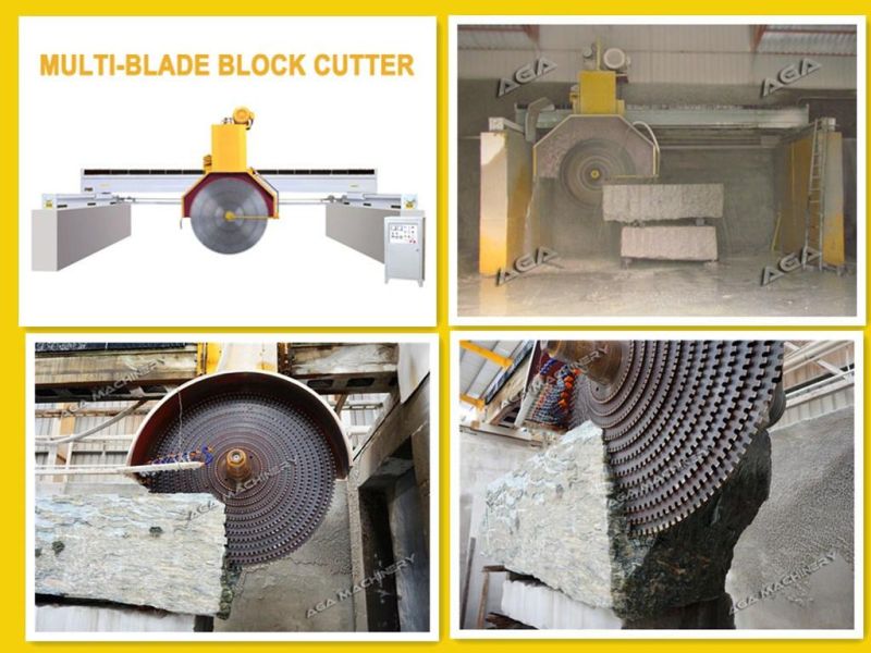 Multi-Blades Stone Cutter Marble Granite Block Sawing Machine Works Automatically (DQ2200)