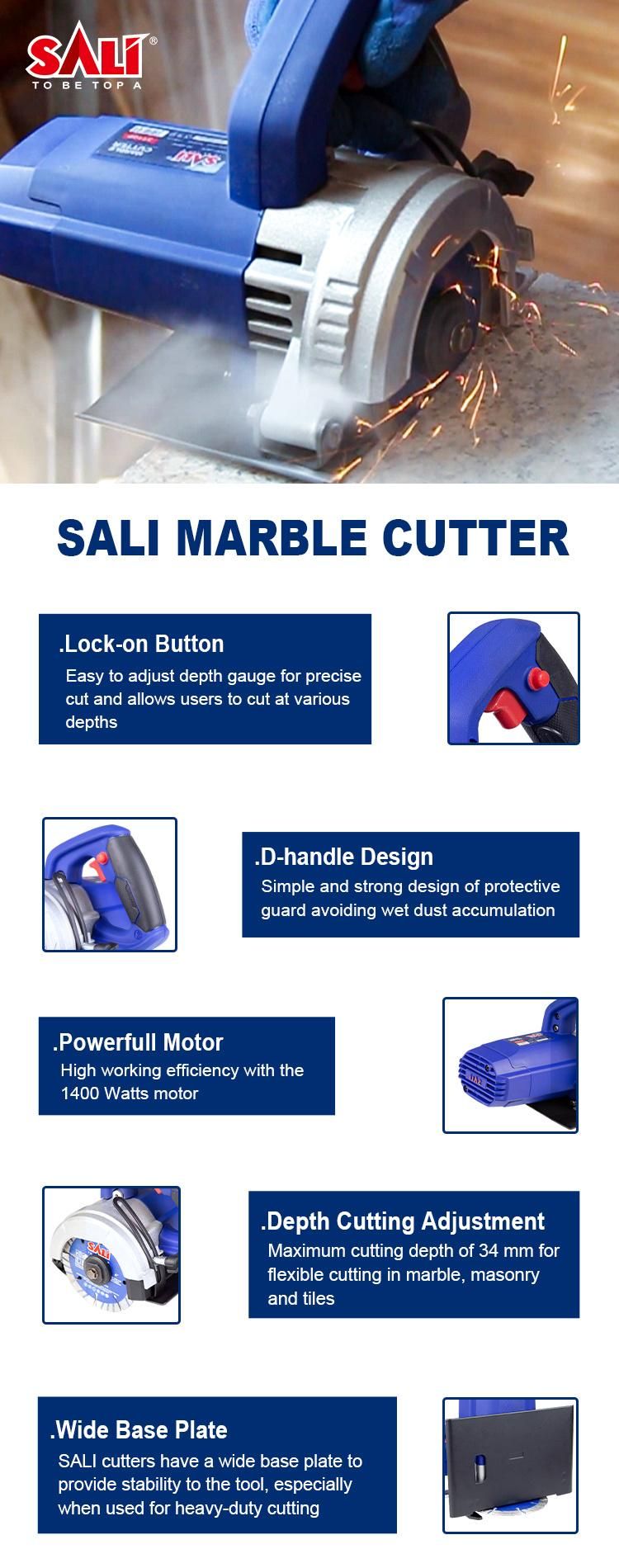 Sali 3110p 105/115mm 1400W Professional High Quality Marble Cutter