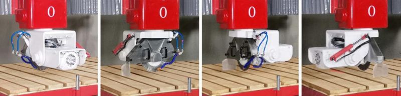 Hlsq-450 Stone Cutting Machine Stone Processing Bridge Saw Machine Stone Grinding Machine Head 45 Degree Tilting
