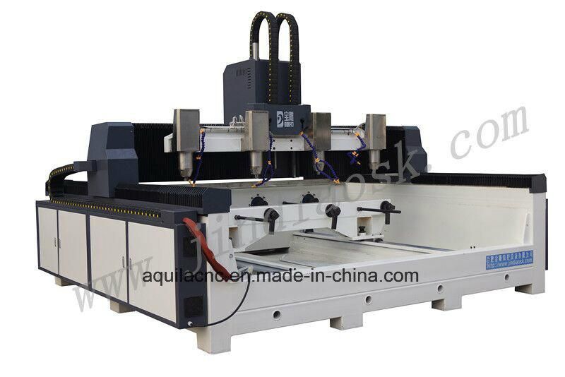 Amazing Six Heads /Our Heads/ Eight Heads Bd2512r/Bd3012r 4D/3D Rotary Stone/Marble CNC Machine for Marble Pillars China