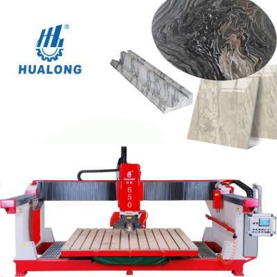 PLC Bridge Stone Saw Marble Block Cutter 45 Degree Edge Chamfering Miter Cutting Machine for Kitchen Counter Top Tile Machine