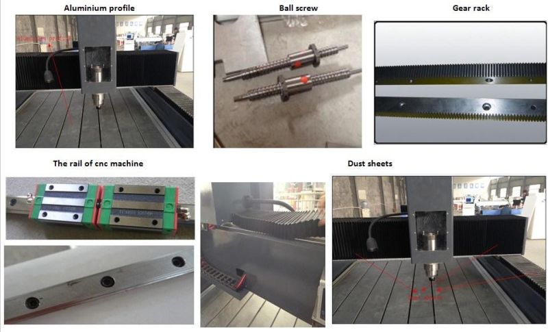 1300X2500mm 5.5 Kw Stone Engraving Cutting Machine