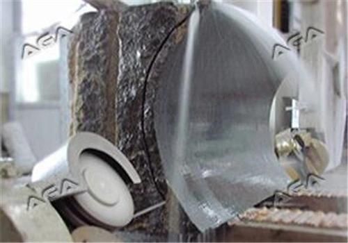 CNC Bridge Saw Cutting/Squaring Stone Blocks