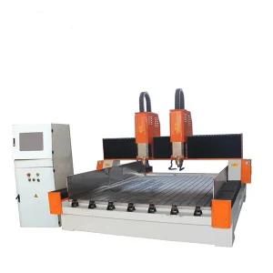 Stone Carving CNC Router with Two Heads Marble, Granite