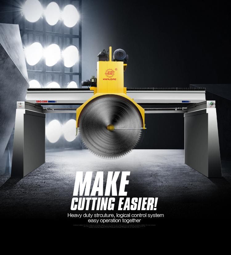 Accurate Slicing +/-0.5mm Tolerance Multiblade Stone Cutting Machine