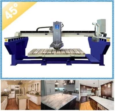 Automatic Monoblock CNC Machine Granite Marble Stone Bridge Saw with 45 Miter Cut (XZQQ625A)