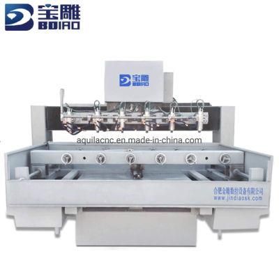 2.2kw CNC Router Machine with 6 Spindle for Granite Marble Stone Carving