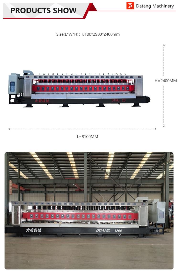 Datang Multi Head Automatic Granite Stone Polishing Machine for Large Slab