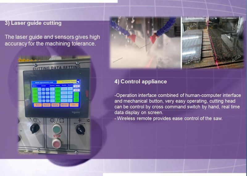 Stone Equipment for Granite Countertops Cutting Machine (XZQQ625A)