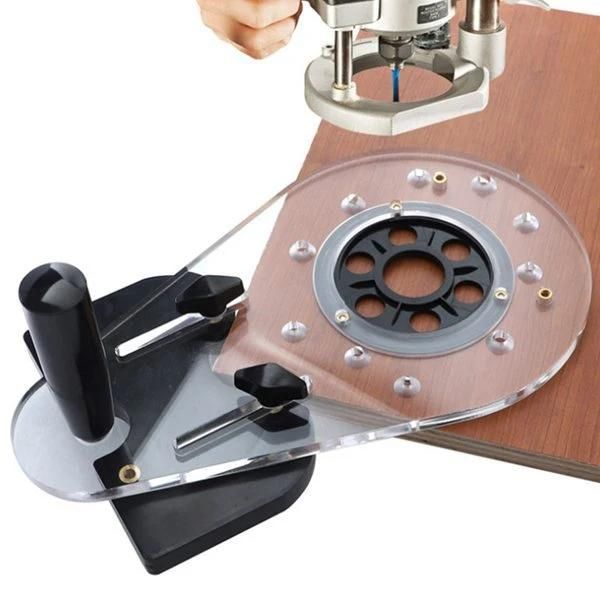 Woodworking Milling Machine Base Engraving Machine Trimming Machine Flip Board Bottom Plate Slotting Drilling Locator Wood Groove Locator