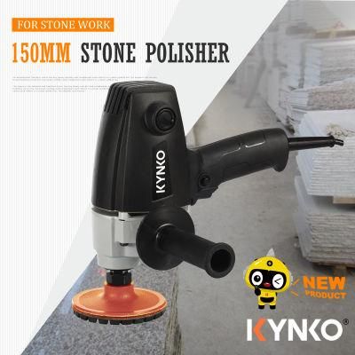 China Heavy-Duty 150mm 710W Portable Stone Polisher/Vertical Rotary Polisher by Kynko Factory