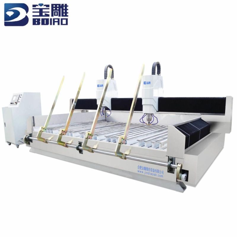 Bd3020h Stone CNC Machine Applied in 3D Relief of Ceramictiles and Bluestone in Decoration Industry