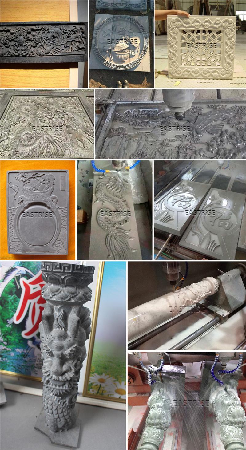 3D Stone CNC Router Machine for Carving and Cutting for Marble Tombstone